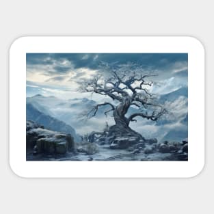 Ancient Tree Mystic Serene Landscape Sticker